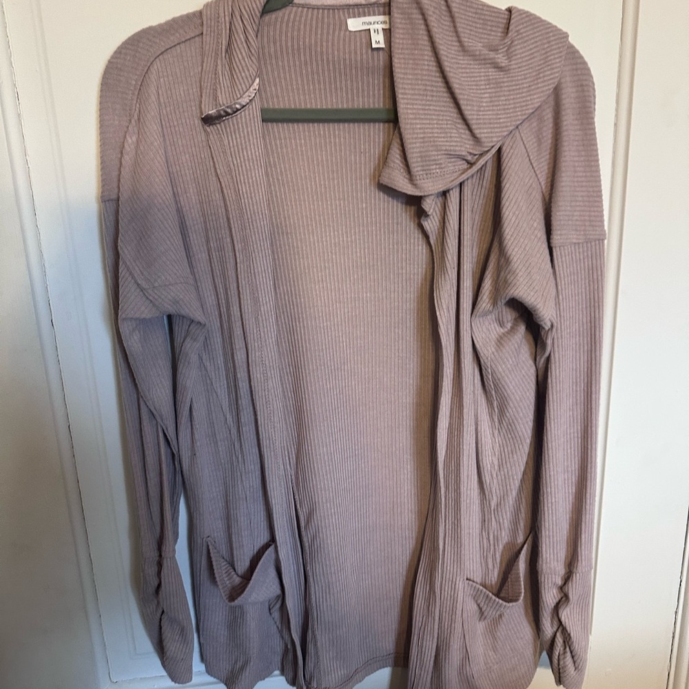 Maurices Women's Ribbed Cardigan - Light Purple